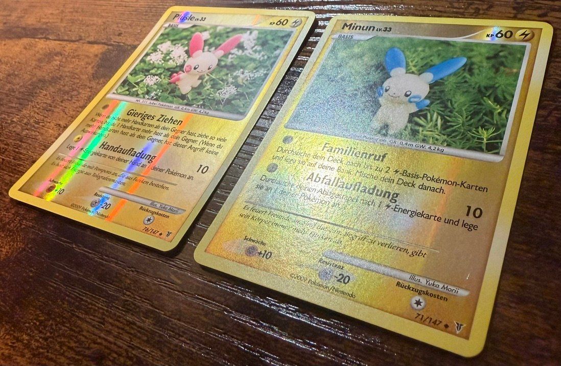 Pokémon Carte collezionabili: Plusle Reverse Holo 76 & Minun Reverse Holo 71 Yuka Morii – Usato da Zürich venduto da PEACECOCOON 1