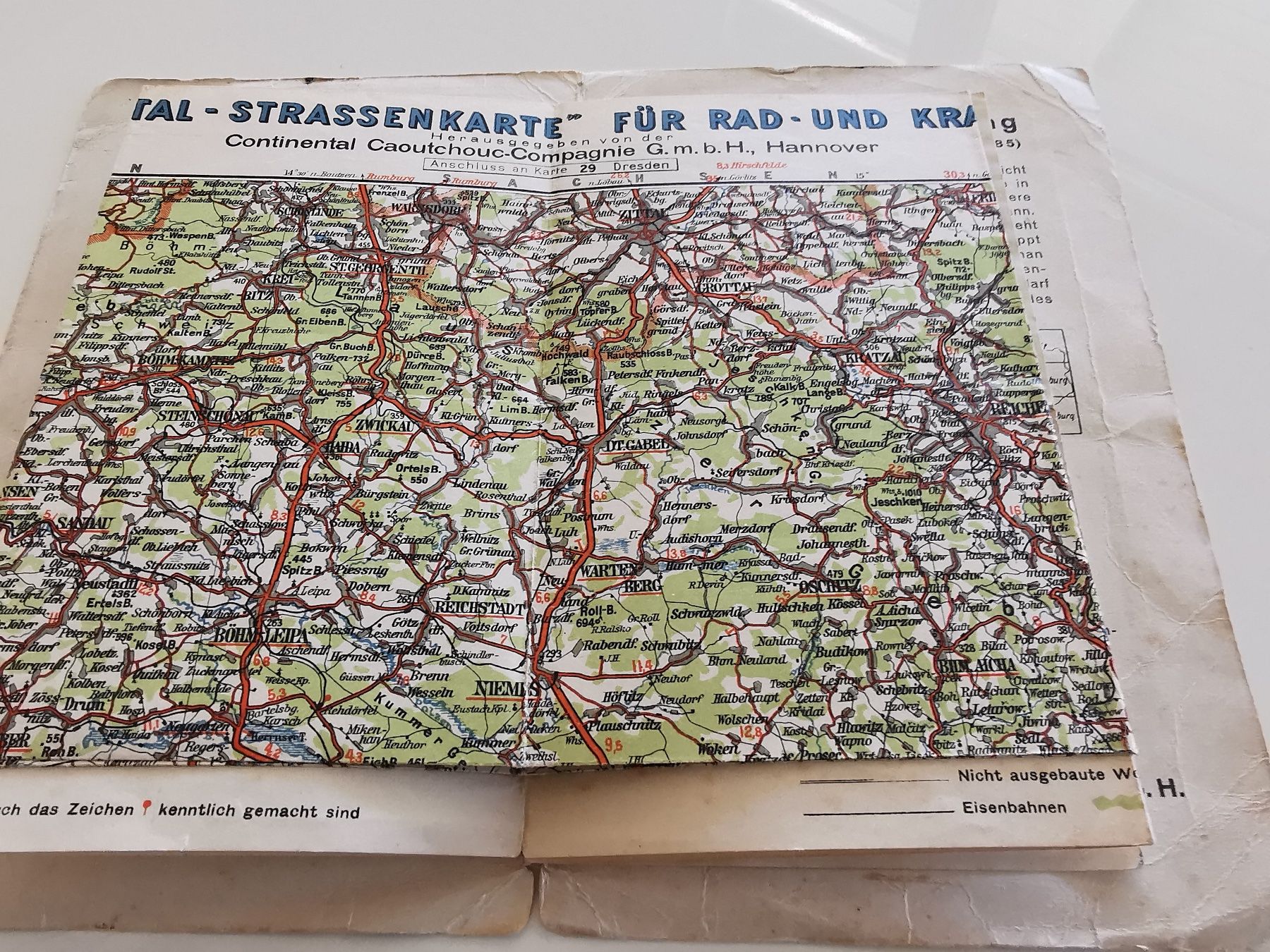 Cartine & Atlanti: Continental Strassenkarte 36 Prag – Usato da Richterswil venduto da Milan777 2