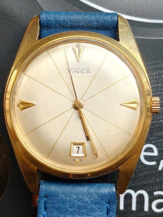 50er Vinca Vintage Automatic ETA Crosshair Dial inkl. Box (Gebraucht ...
