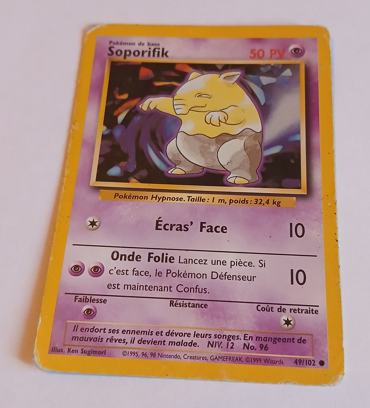 Pokémon Carte collezionabili: Carte Pokémon Soporifik FR 1999 – Usato da Sciernes-d'Albeuve venduto da Dojo004