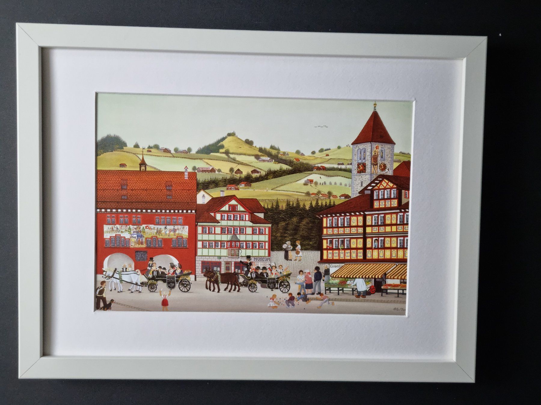 Posters & Illustrations: BARBARA BILD HINTER PASSEPARTOUT MONTIERT MIT RAHMEN – D'occasion à Gersau par grafik-kunst