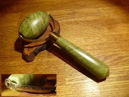 Antiker asiatischer Gesichtsmassage Roller grün Aventurin