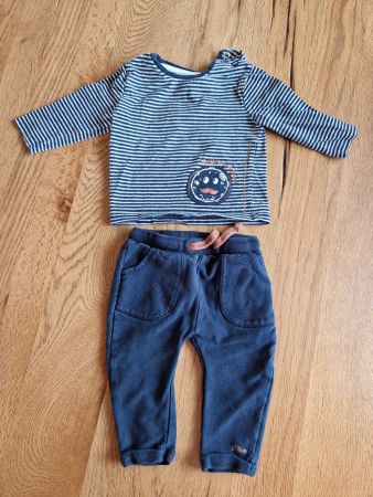 Baby Outfit "Mr. Moon" 2-teilig Gr. 62 (Langarmshirt, Hose)