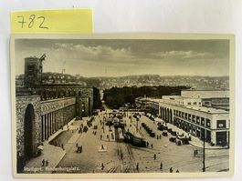 alte Ansichtskarte Stuttgart Hindenburgplatz, 1938