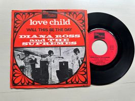 SUPREMES DIANA ROSS rare Single Kult Love child Motown Franc