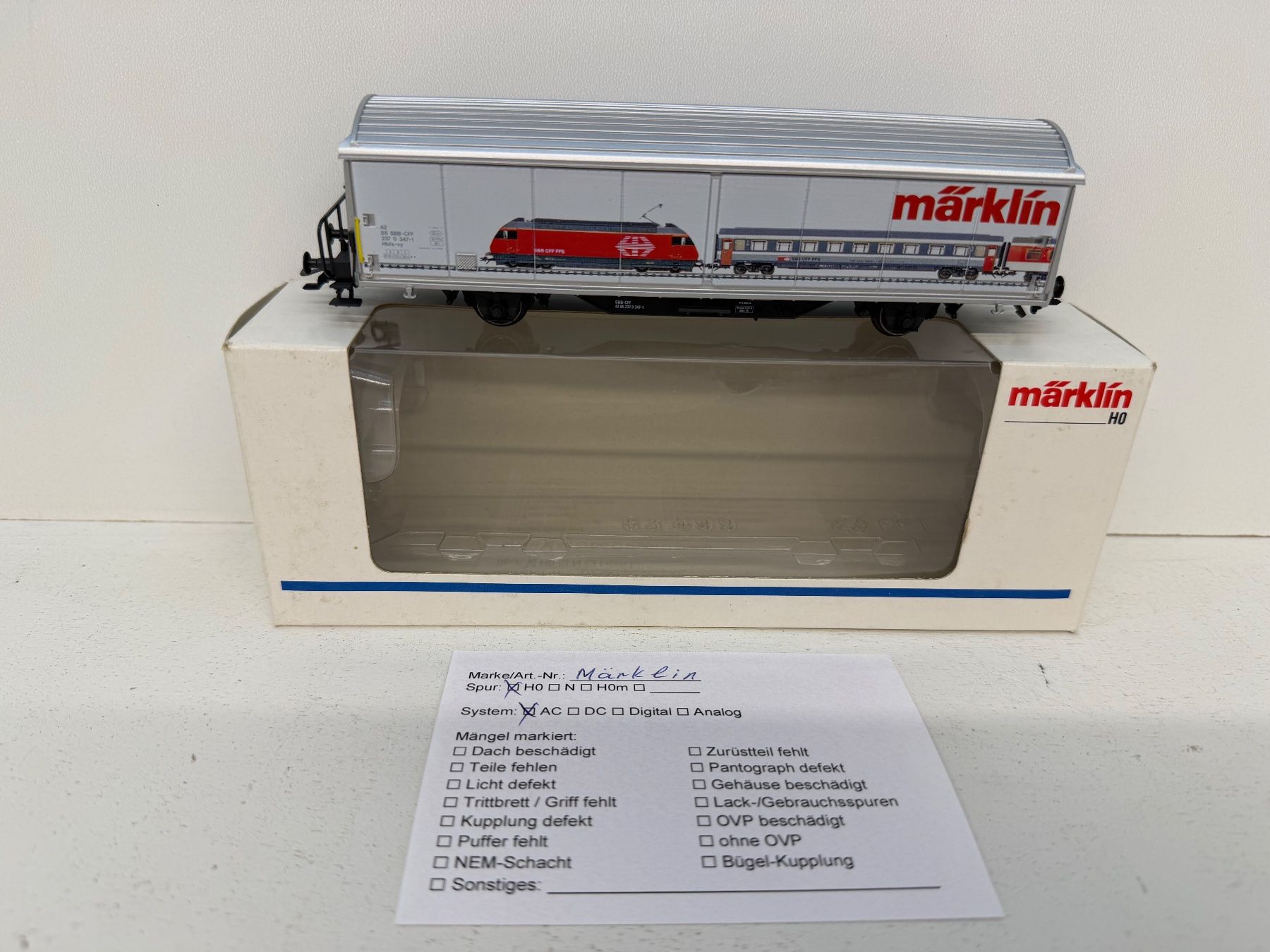Märklin Trains électriques: Märklin Schiebewandwagen Hbils  SBB – D'occasion à Büsserach par ModellbahnDepot 8