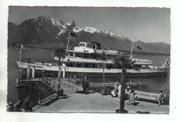 OBERHOFEN Schiffländte Motorschiff Jungfrau, animée