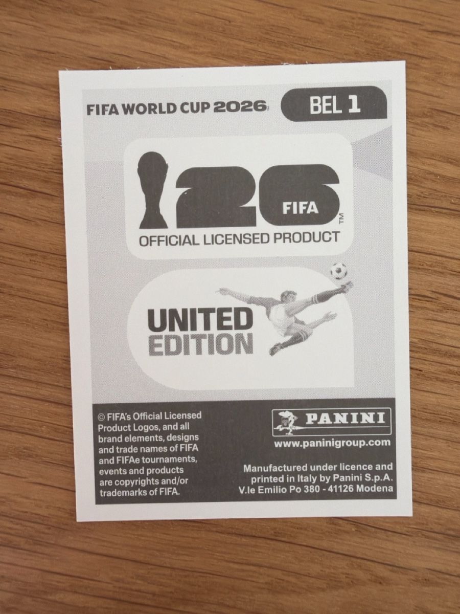 Panini Sticker FIFA World Cup 2026 Belgien Logo BEL 1 (Neu (gemäss ...