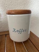 Rometti Keramik Kaffee Behälter Holz Deckel