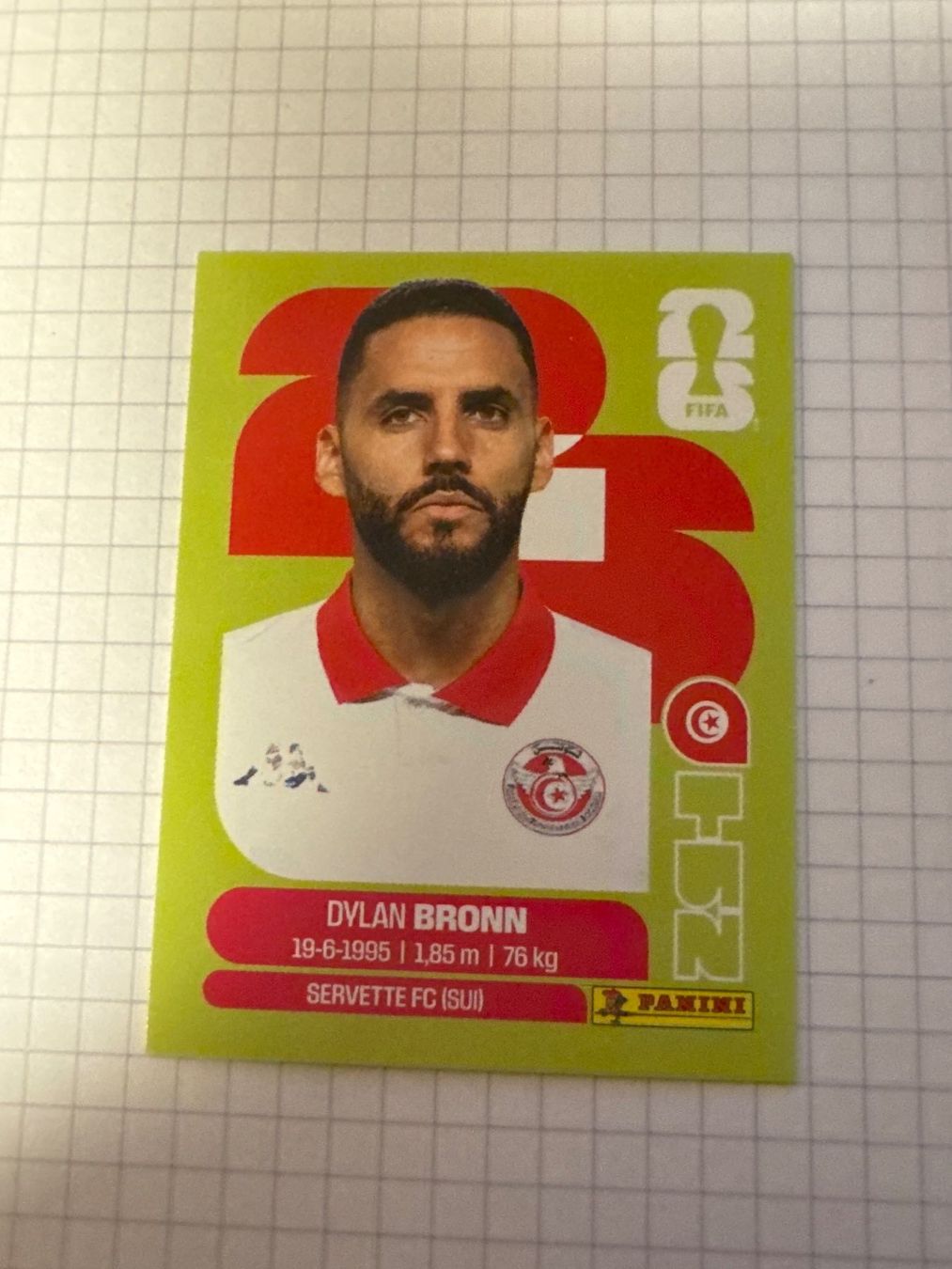 Panini Carte collezionabili: Panini Sticker WM 2026, TUN 8 Dylan Bronn – Nuovo (secondo la descrizione) da Winterthur venduto da mathis-spielsteine