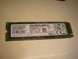 1 stück 256gb m.2 nvme ssd. Samsung. unter 1000 stunde