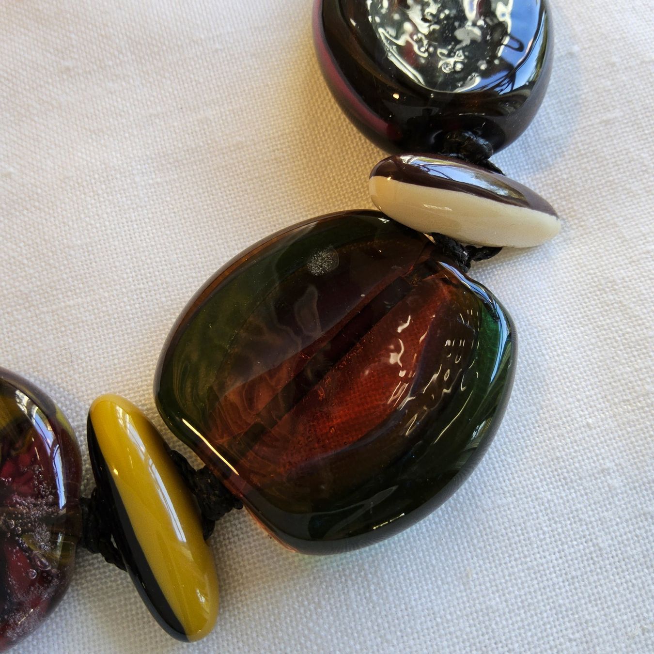 Catenine: Art Glas Halsband Collier – Usato da Zürich venduto da philpip 9