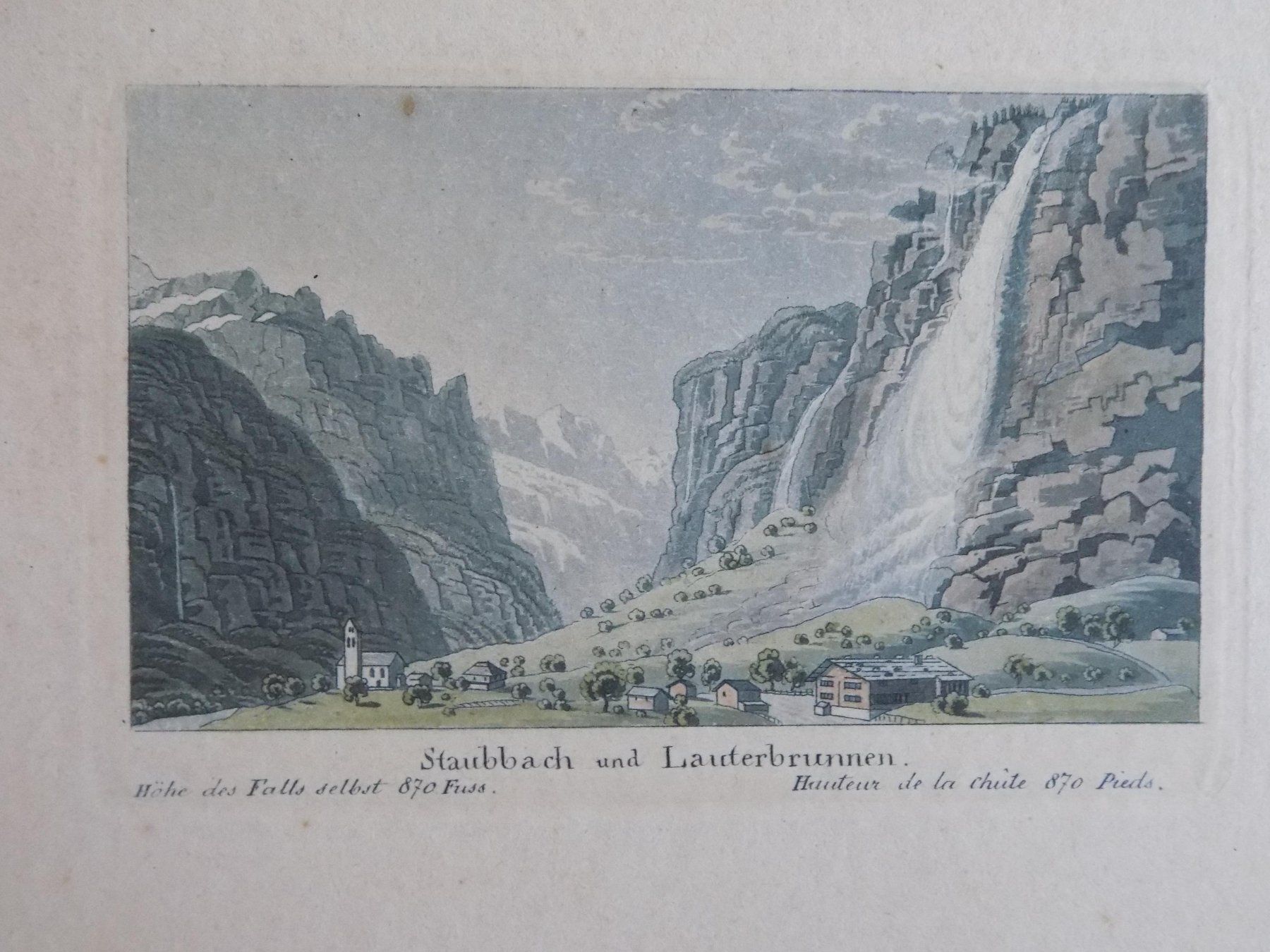 Incisioni: Lauterbrunnen und Staubbach – Usato da Risch venduto da Antikfee 3