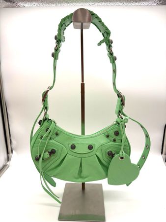 BALENCIAGA Le Cagole XS Shoulder Bag Green  Mint – NEW 💚