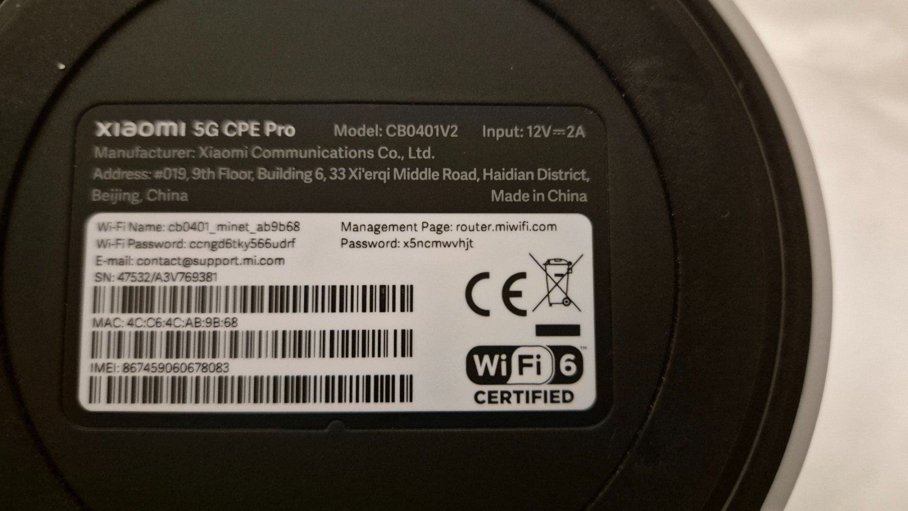 Xiaomi Modems & Router: Xiaomi 5G Router CPE Pro CB0401V2 – Gebraucht aus Stäfa von TechPat 1