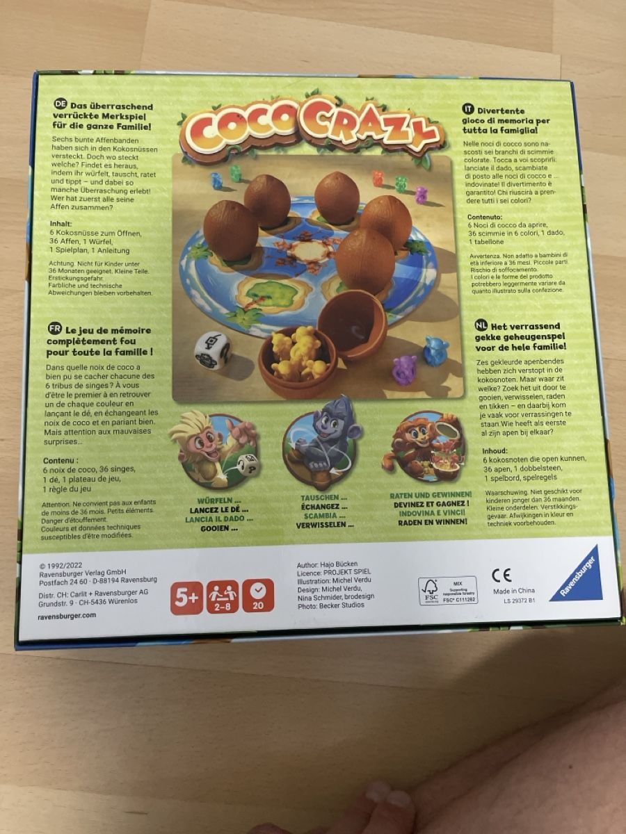 Ravensburger Giochi: 2x Ravensburger Brettspiel / Coco Crazy, Hocus Pocus – Nuovo (secondo la descrizione) da Pfäffikon ZH venduto da Nachpuur 1