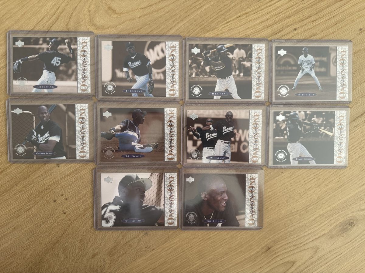Jordan Cartes à collectionner: Michael Jordan Upper Deck Baseball Card Set 10 Cards – D'occasion à Founex par egz_58qz