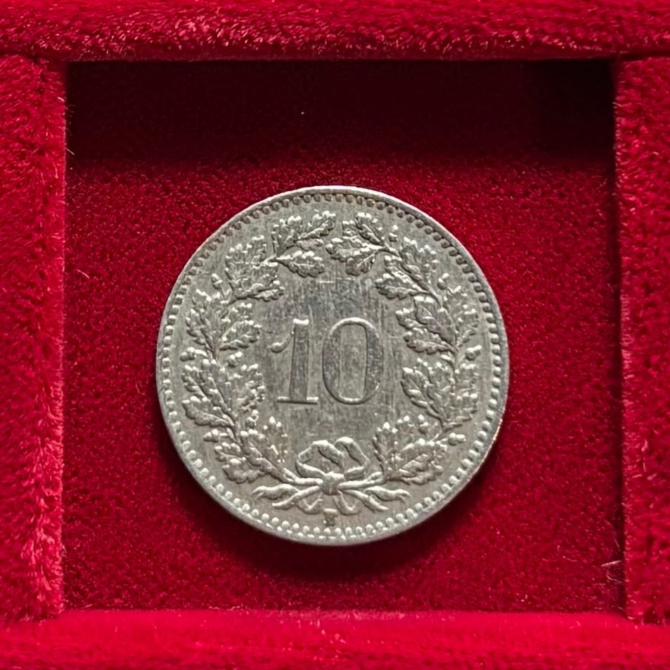 Tutti le monete: Schweiz 10 Rappen 1947 B vzgl Libertaskopf – Usato da Speicher venduto da CH-Schatzkammer 1