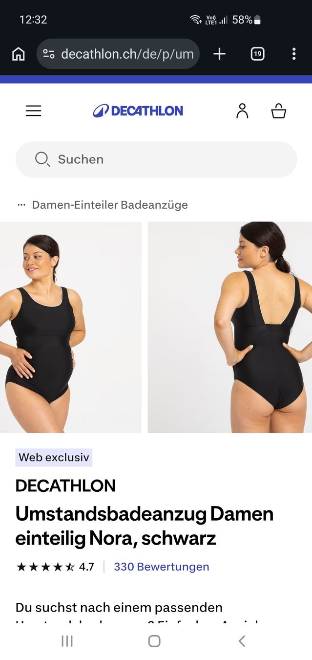 Badekleider & Bikinis: Umstandsbadeanzug – Gebraucht aus Schwarzenberg LU von alegria684 1