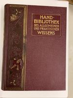sehr altes Lexikon "Hand-Bibliothek des Wissens" mit Karten