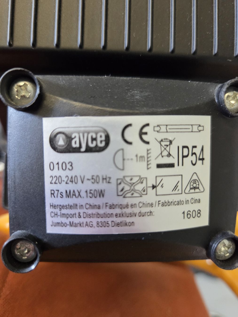 Lampade: Robuste Arbeitsleuchte/Baustrahler – Usato da Gunzwil venduto da schneefix 1