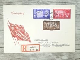TR73 Enveloppe + Timbre Allemagne 1955