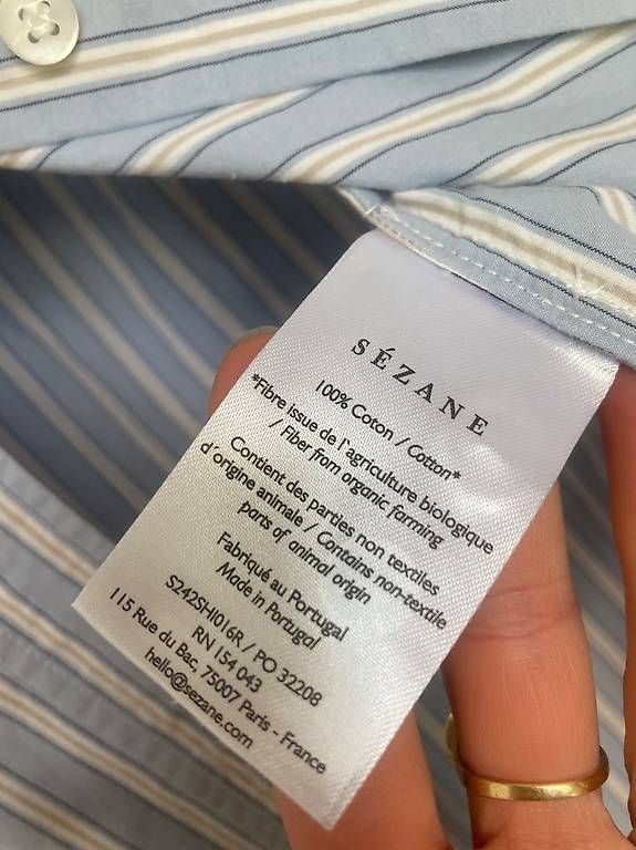 Sezane Camicette: Cooles Hemd von Sézane, Grösse 38 – Usato da Zürich venduto da rundeshaus1 3