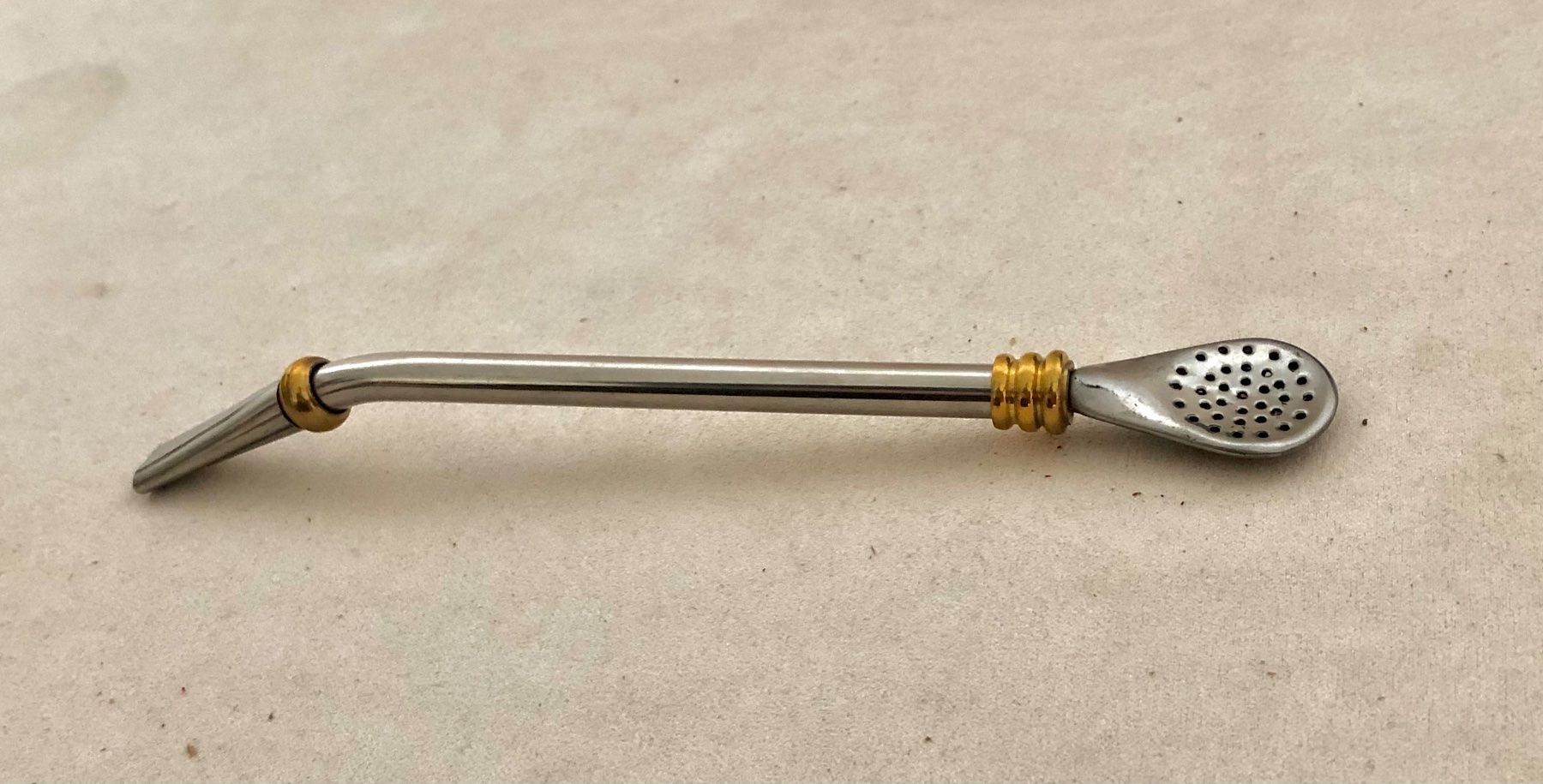Set di posate: Bombilla aus Edelstahl, 19 cm, zerlegbar – Nuovo (secondo la descrizione) da Zuchwil venduto da Yerba_Mate_Schweiz 1