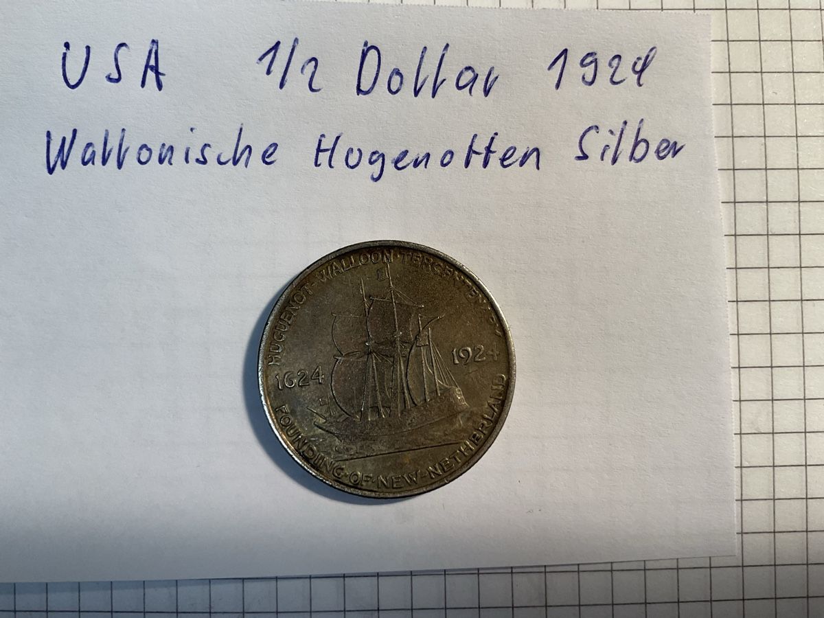 Alle Münzen: USA  Halber Dollar 1924 – Gebraucht aus Ursenbach von tho_8s6p 2