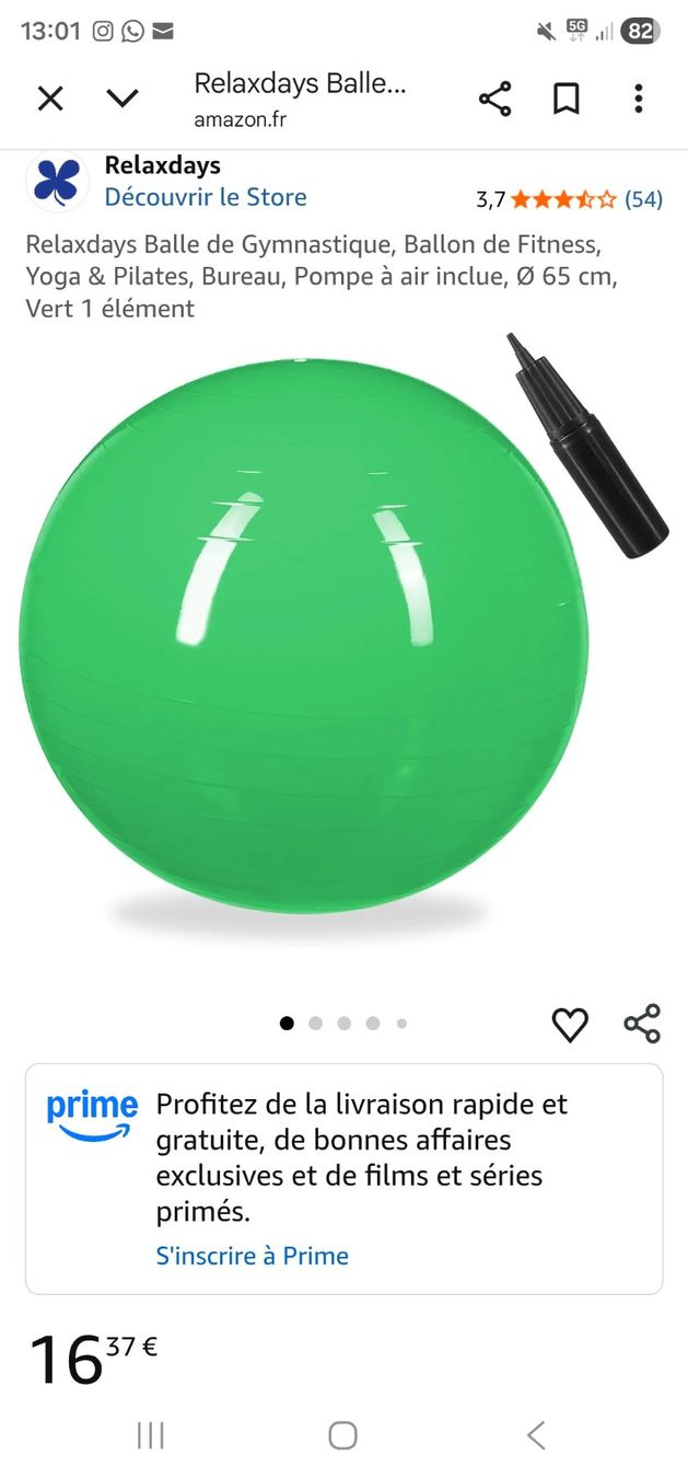 Palloni: Gym Ball – Usato da La Chaux-de-Fonds venduto da little_bubble 1