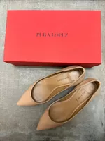Pura Lopez Pumps, Lack beige, Grösse 39, guter Zustand