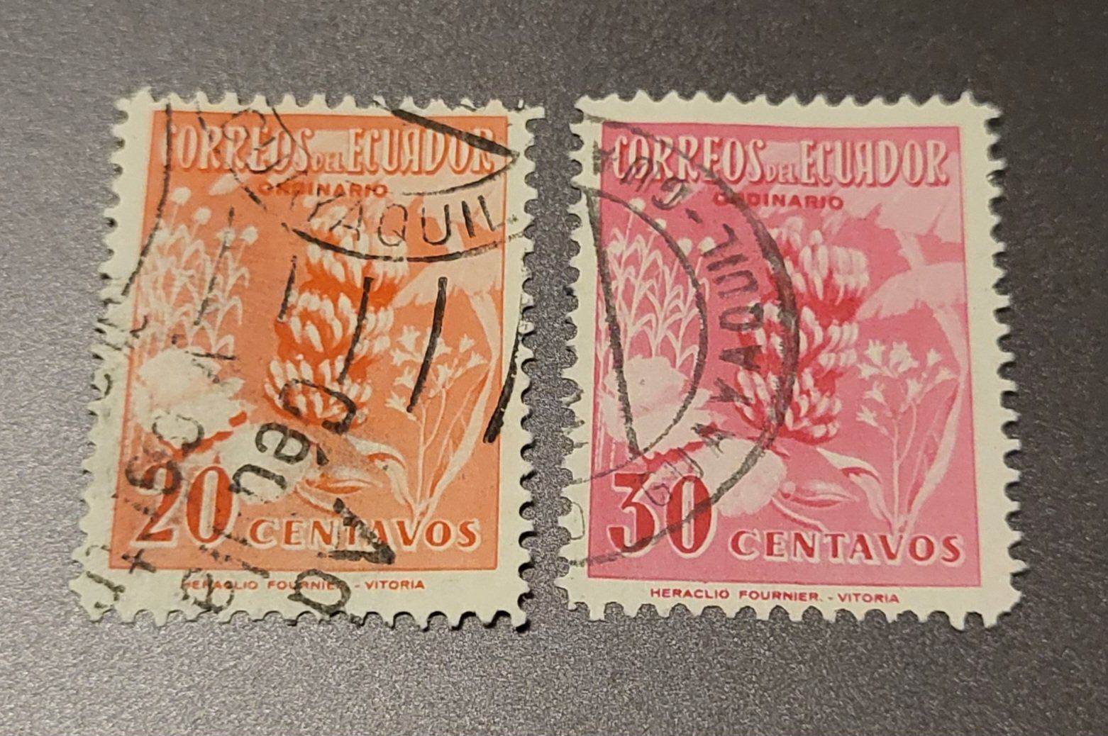 Tutti i francobolli: Ecuador 1954 alte briefmarken – Usato da St Gallen venduto da Stampsalshobby