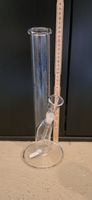 Klassische Glasbong Klarglas ca. 33cm Trichterkopf Top Quali