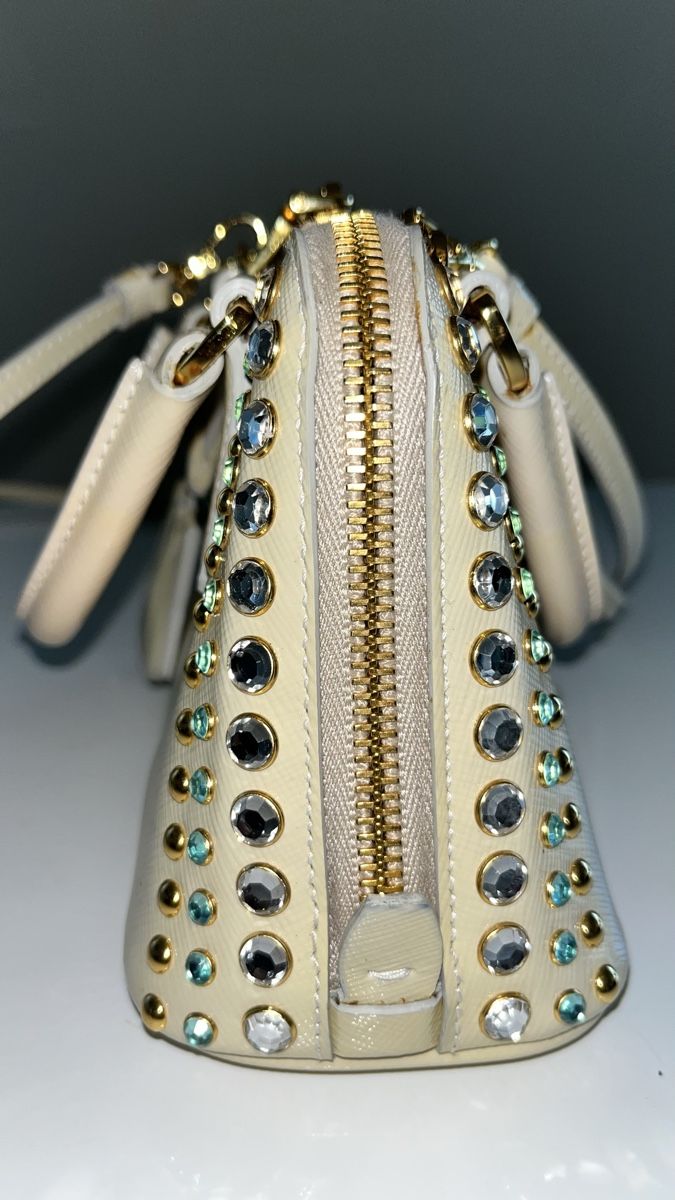 Prada Borse da donna: Prada Patent Crystal Mini Promenade Handbag  – Usato da Glattpark(Opfikon) venduto da Sbitizi 5