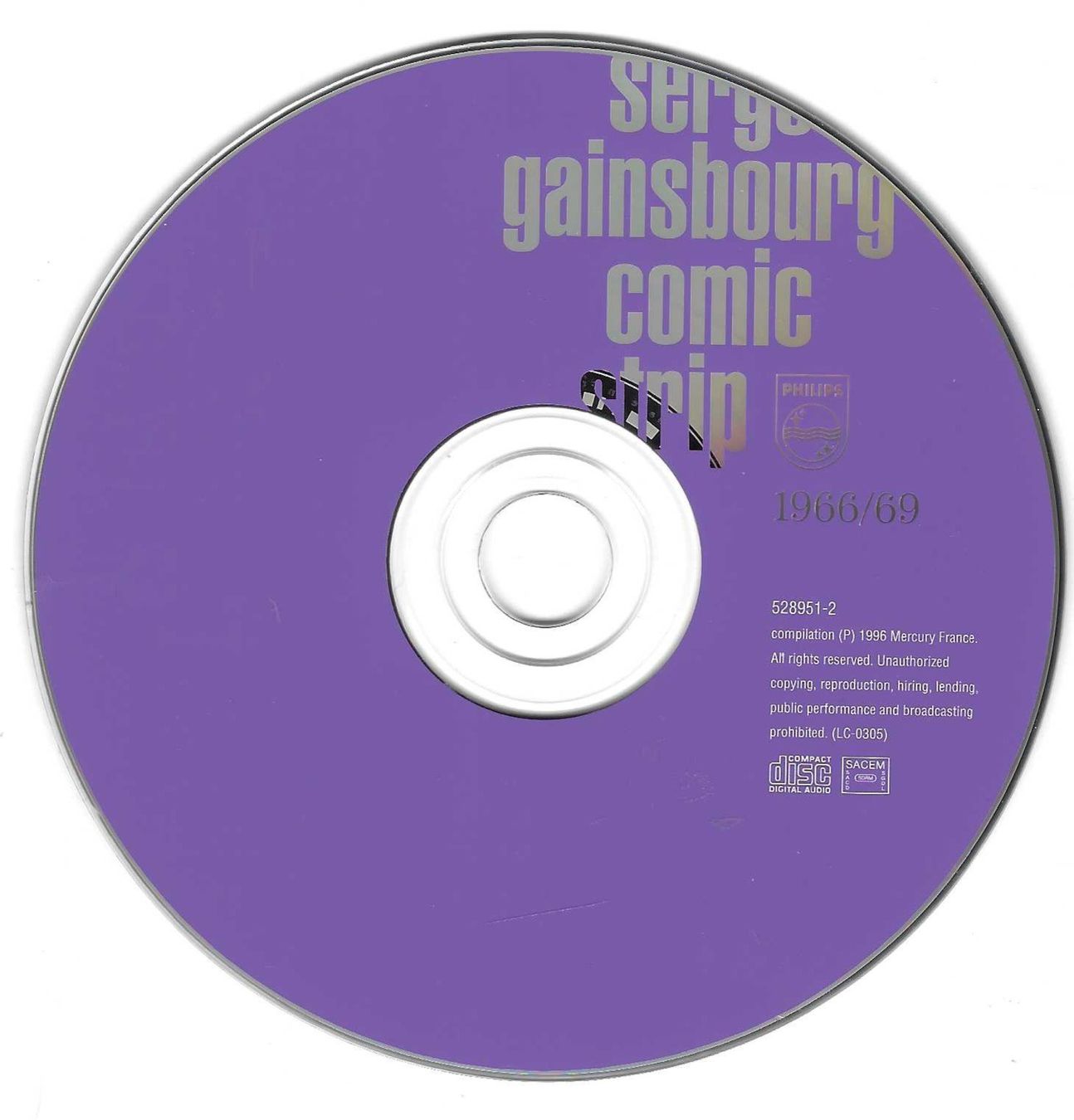 CD: SERGE GAINSBOURG  -  COMIC STRIP – Usato da Bex venduto da Giorgiob 2