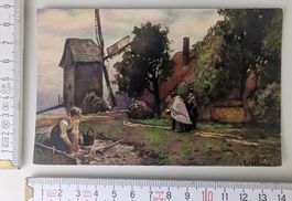 Alte Ansichtskarte "An der Windmühle", W. Hinze, Top!
