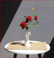 Blumenvase Keramik weiss. Kostenfreie Zustellung!