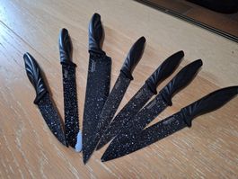 Ensemble de 7 couteaux de cuisine Eisenbach noir moucheté
