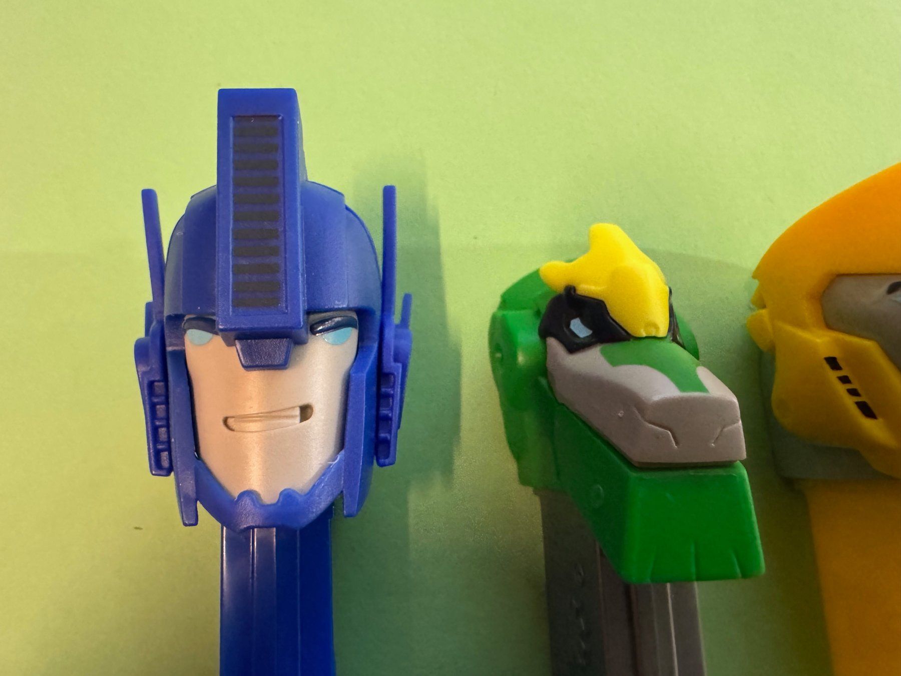 Pez Statuette: Transformers PEZ Spender Set - Optimus, Grimlock, Bumblebee – Usato da Hedingen venduto da Wowi 1
