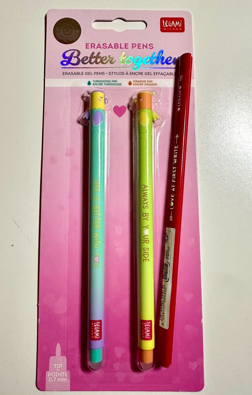 Legami Penna & Evidenziatori: Legami St Valentin 2026 & Crayon Coeur – Nuovo e nell'imballaggio originale da Bernex venduto da euma1976