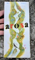 1938 Faltprospekt AROSA Sommer ALOIS CARIGIET