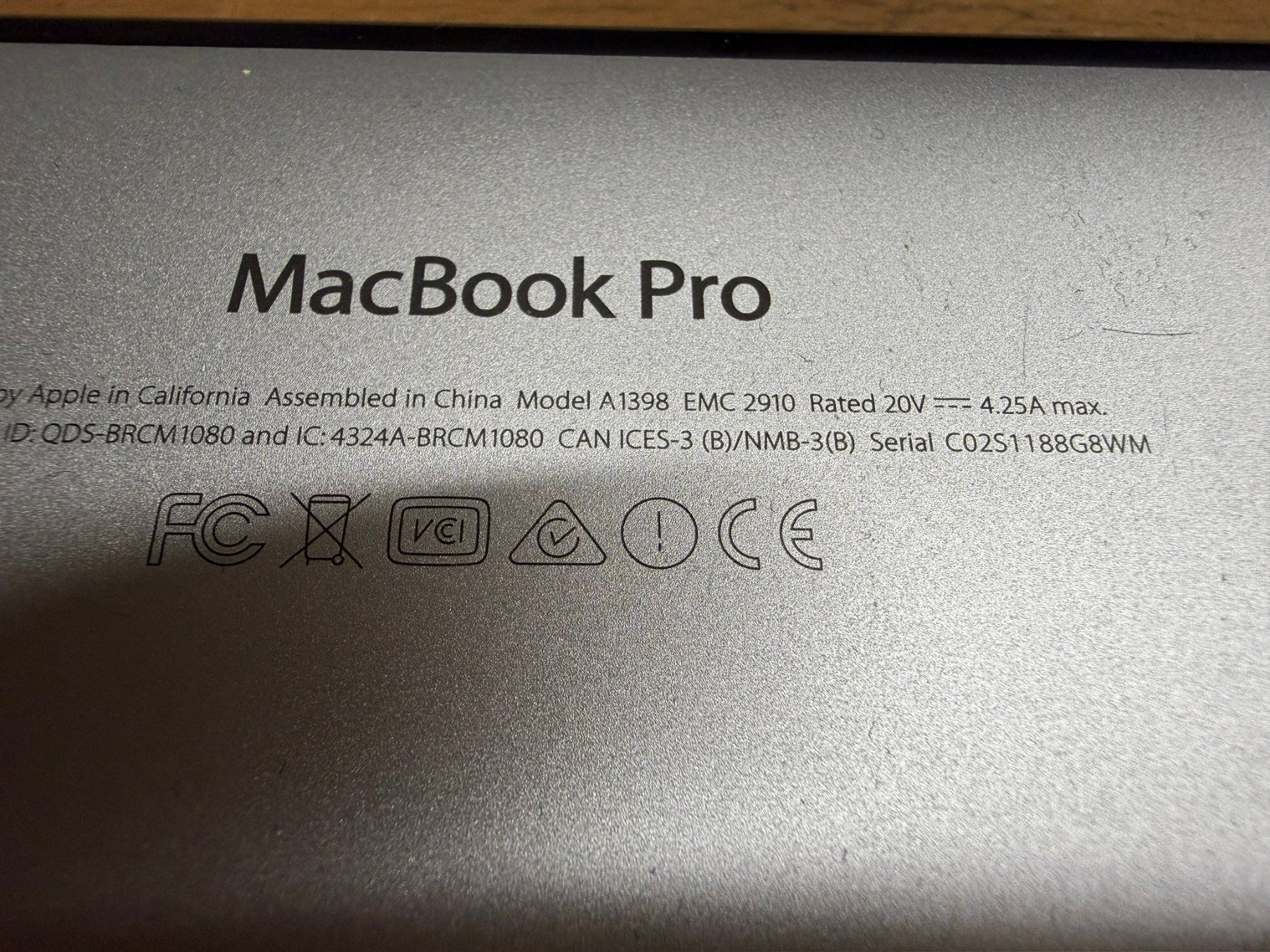 Apple Notebook: MacBook Pro "Core i7" 2.2 15" Mid-2015 – Difettoso da Au SG venduto da bah_6f5w 4