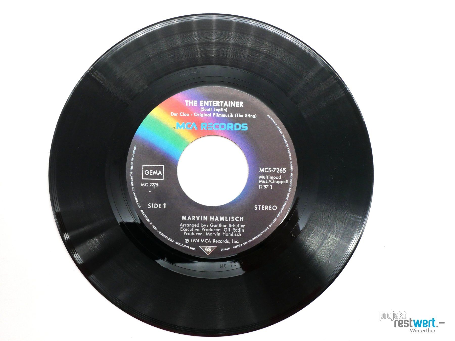 Vinyles: MARVIN HAMLISCH - The Entertainer, Single Platte – D'occasion à Winterthur par Restwert_Winterthur 1