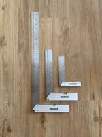 Anschlagwinkel Set 3-teilig 15/25/50 cm mit Wasserwaage