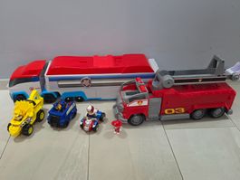 Paw Patrol Set Lastwagen und feuerwehr mit fahrzeuge