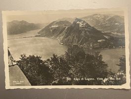 Alte Ansichtskarte Lago di Lugano, Vista dal Monte Brè