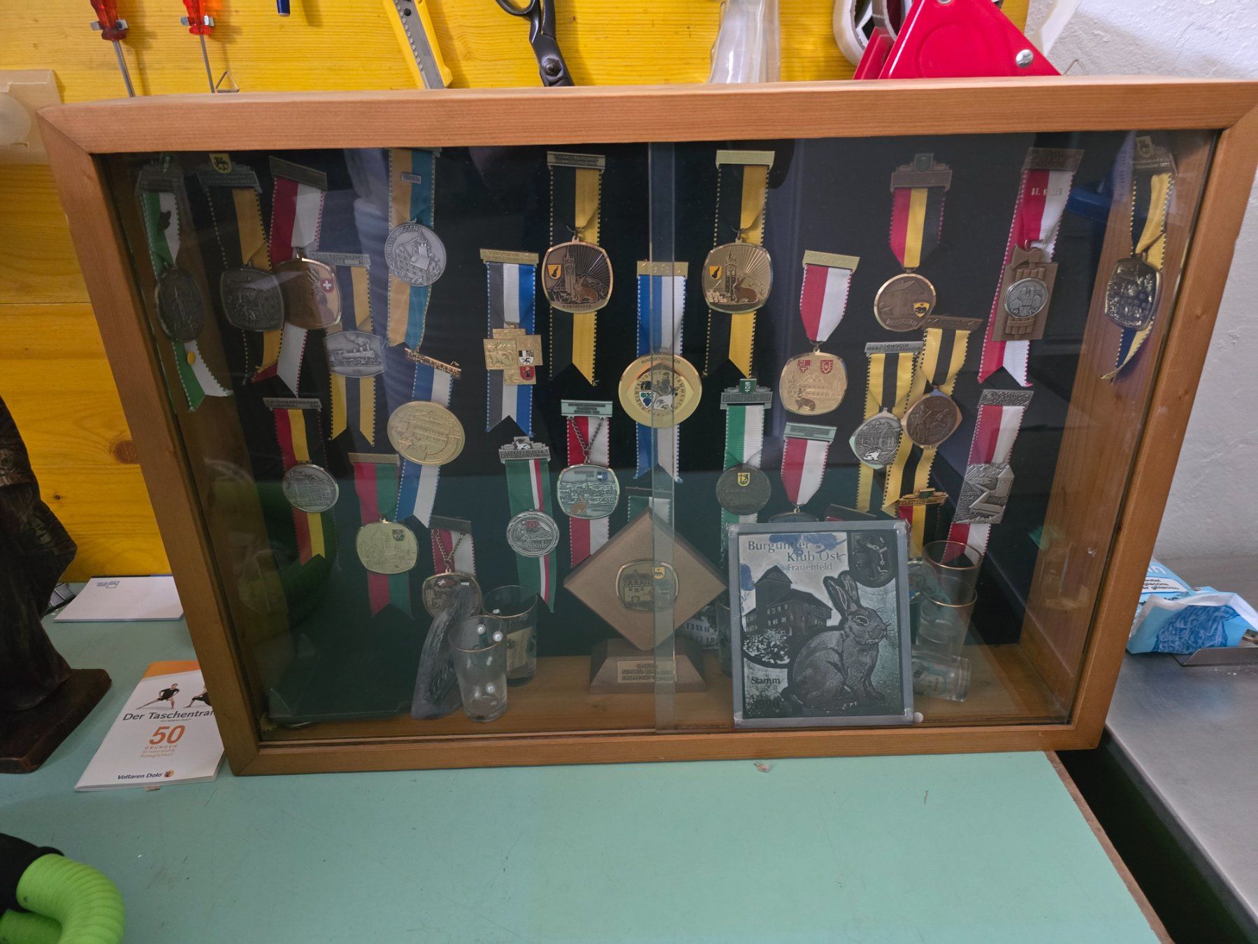 Vitrines: Medaillen Vitrine, Schaukasten, – D'occasion à Rorschacherberg par Scharfeegge