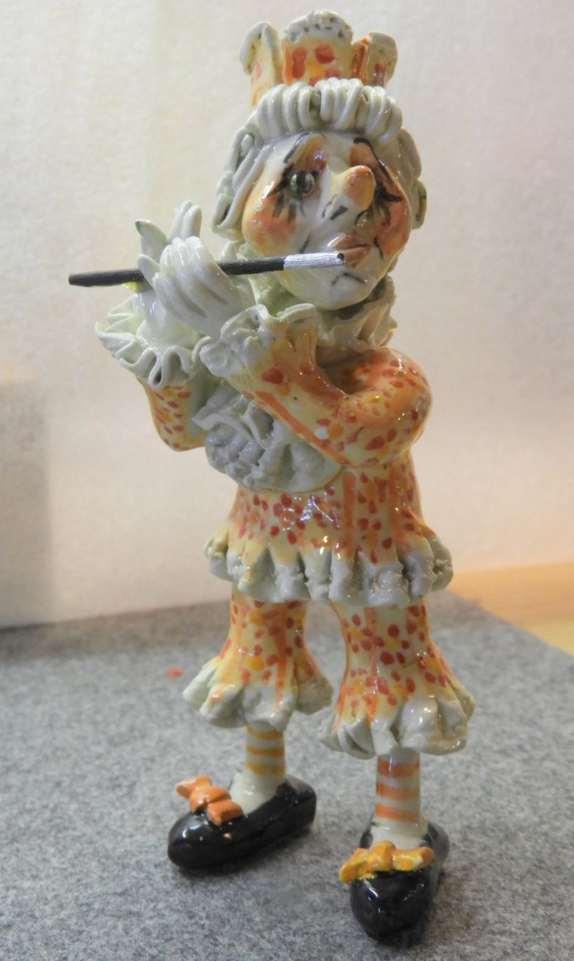 Statuette: FASNACHTSFIGUR Dummpeter Piccolo 15-18cm EINZELSTUCK – Nuovo (secondo la descrizione) da Ettingen venduto da 1985printemps