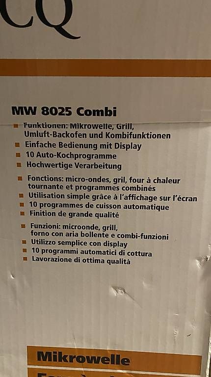 Forni: Kombi Mikrowelle & Backofen – Usato da Lenzerheide/Lai venduto da eri_r8pj 3