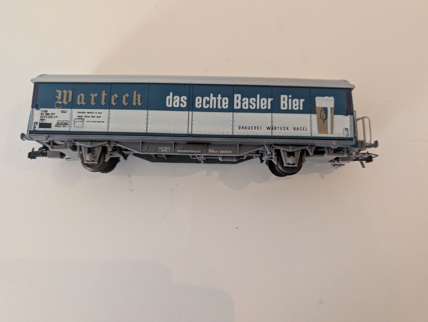 Roco Modelleisenbahnen: Roco SBB Schiebewandwagen Warteck Bier  AC – Gebraucht aus Stein/AG von sborn 1